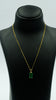 Gilded Emerald Elegance Pendant